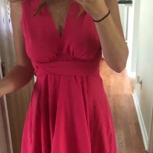 Hot pink multi-way mini dress (size small)